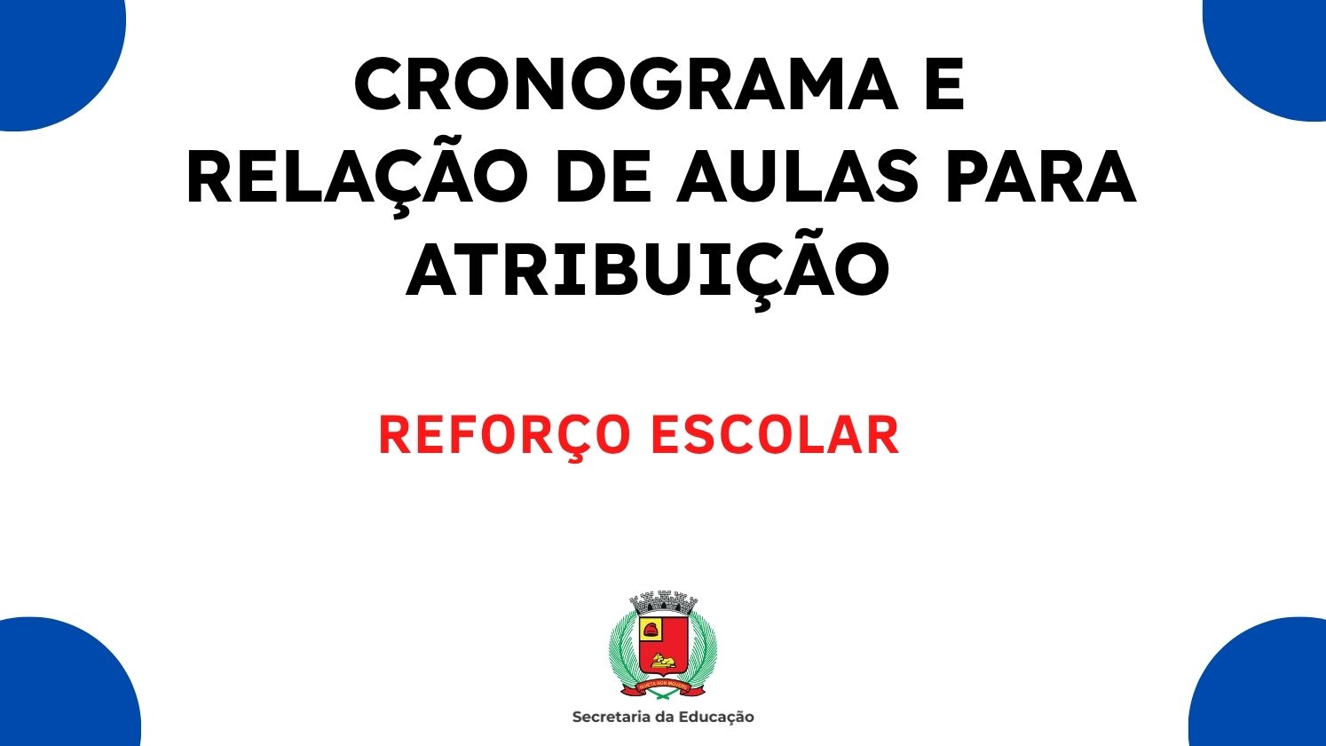 Imagem notícia Relação de Classes e aulas para Atribuição
